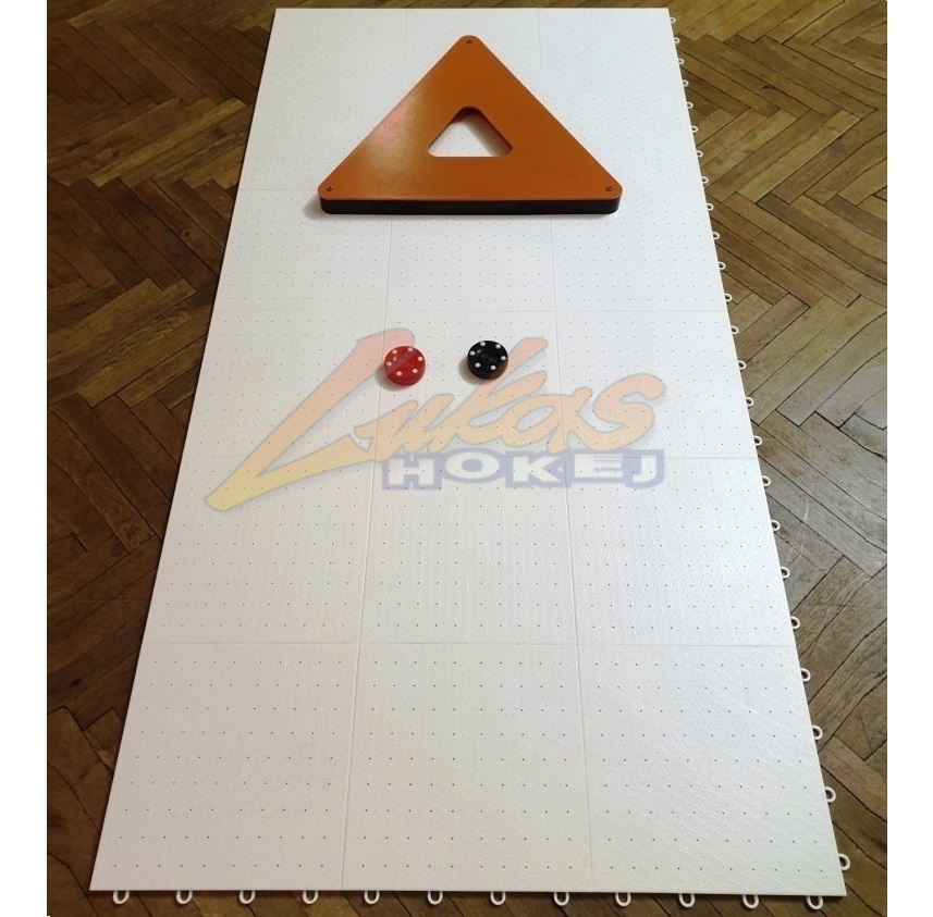 Střelecká deska Hejduk Shooting Pad ICE 2m2 + nahrávač Triangle Passer + inliny puky Stilmat
