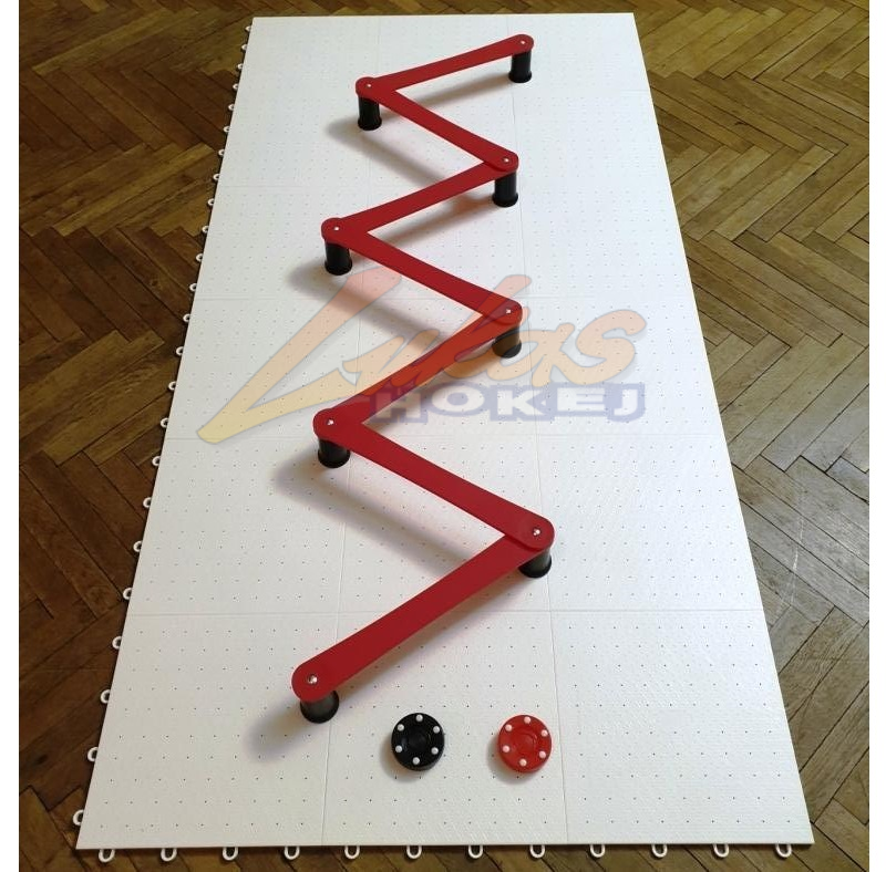 Střelecká deska Hejduk Shooting Pad ICE 2m2 + Stickhandling Snake 7 Section + inliny puky Stilmat