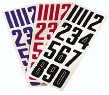 Číslo na helmu - černé