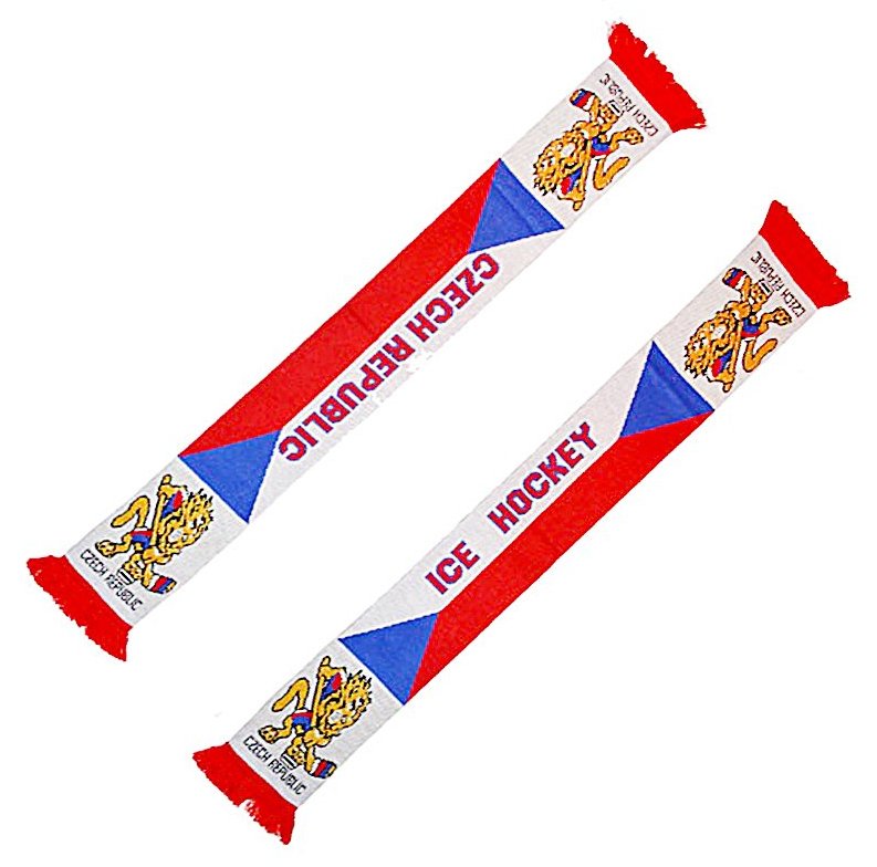 Šála hokejová Czech Republic pletená
