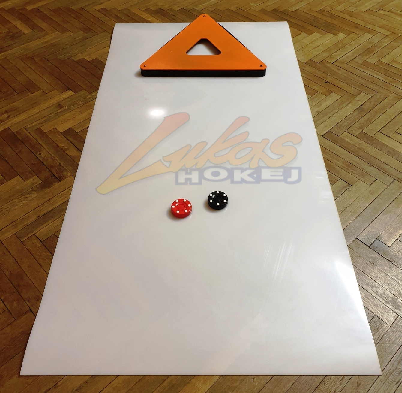 Střelecká deska Shooting Pad MAX Roll 200 x 100cm +  nahrávač Triangle Passer + inliny puky Stilmat