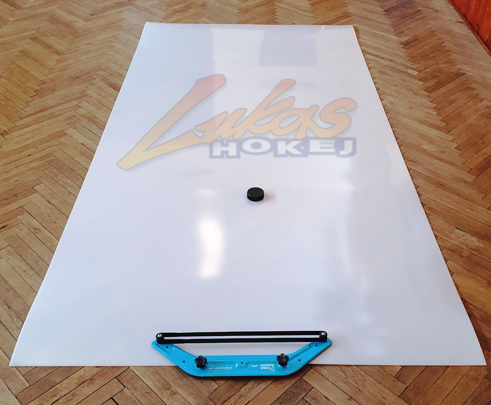 Střelecká deska Shooting Pad Extreme 3mm + nahrávač Potent Hockey One Timer Passer