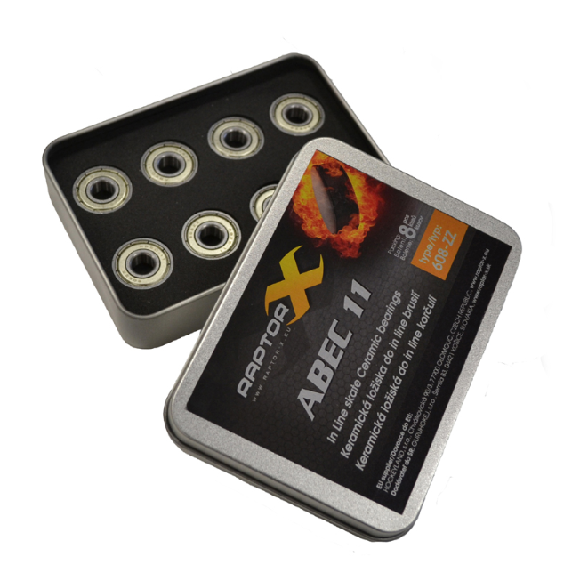 Ložiska keramická Raptor-X Abec 11 Ceramic Si3N4 (8ks)